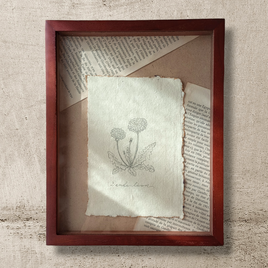 【一点物 ダンディライオン たんぽぽ】 植物 ボタニカル 花 インテリア アート ヴァンテージ ハーブ 木製の画像