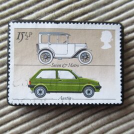 イギリス　自動車切手ブローチ 9621の画像