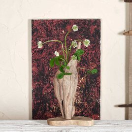 お気に入りの花を飾ってみませんか？　流木の花器、フラワーベース、一輪挿し、７７の画像