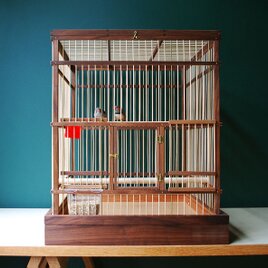 ランキングや新製品 木と竹の鳥かご【サイズオーダー可能です】 | iichi 日々の フラワー・リース