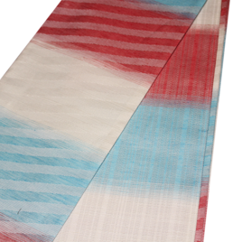 西陣織　半幅帯　絹麻　　リバーシブル　見切品の画像