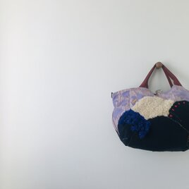 Bag   手縫いのバッグ　布製　スローファッション ハンドメイド　2003の画像