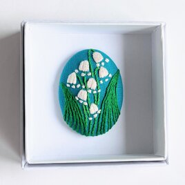 草花の刺繍ブローチ・botanical#260の画像