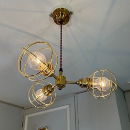 marine lamp 3 light chandelire (NIS-017) マリンランプシャンデリアの画像
