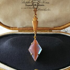 サフィレット　ダイヤモンド型（約21×12㎜）Art Deco ネックレスの画像