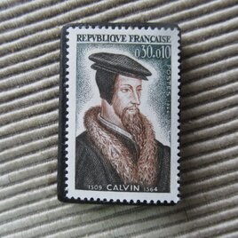 フランス　切手ブローチ 9678の画像