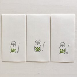 封筒3枚セット「梅シロップ」の画像