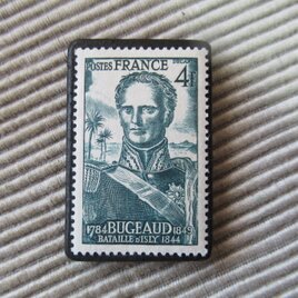 フランス　切手ブローチ 9687の画像