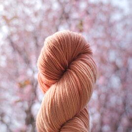 桜染めのソックヤーン100g｜段染め糸の画像