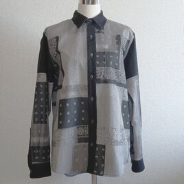 〈neo classic〉アーティストデザインシャツ　039　1点ものの個性的なシャツの画像