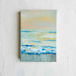 原画「朝の海５」サムホール・油彩画の画像