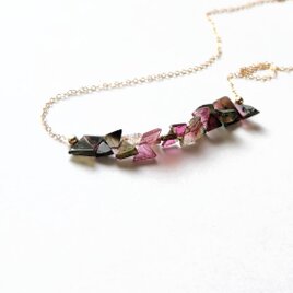 *triangle tourmaline necklaceの画像