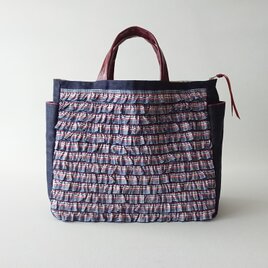 frill ribbon standard bag [selvedge denim]の画像