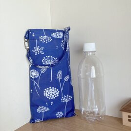 マイクロファイバー×ナイロン素材のバッグ（折り畳み傘、ペットボトル入れに）たんぽぽの画像
