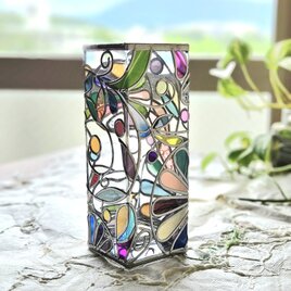 『心音 Nippon』スクエアガラス花瓶の画像