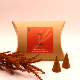【天然素材】杉のお香 100%natural incense☆コーン型10個入☆