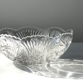 【Riihimaen lasi】kehra / アンティークデザインのガラスボウル（L）の画像