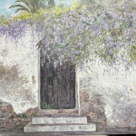 アンダルシアの春(大特価、油絵Ｆ20号、原画、一点もの、スペイン、グラナダ）の画像