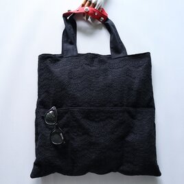 raschel lace bag (black)の画像