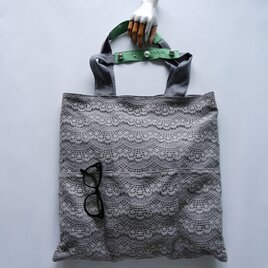 raschel lace bag (gray)の画像