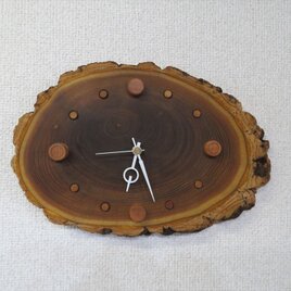 キハダ　スライス輪切り時計の画像
