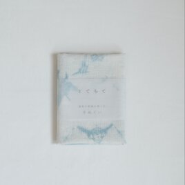 〈 藍染め 〉福島の茶綿を使った手ぬぐいの画像