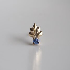 Petit pierce〔mineral〕K10スタッドピアス片耳(Blue Sapphire)の画像