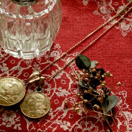 ＃PT29　France Coin Pendant(two coins)の画像