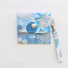 スザンナブルーの持ち手付きミニミニ財布の画像