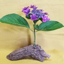 一輪挿し8　ナンテン　自然木　難を転ずる　無塗装