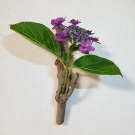 壁掛け　一輪挿し6　南天　ナンテン　自然木　難を転ずる　無塗装の画像