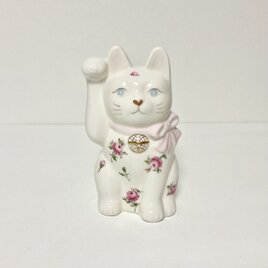 手描きのバラの招き猫の画像