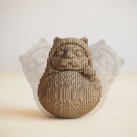 【工作キット】段々猫だるまの画像