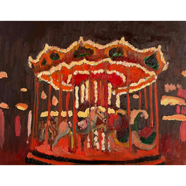 原画・油彩「近所の風景」絵画 P8（33×46㎝）アート ・キャンバス