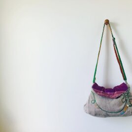 Bag   手縫いのバッグ　布製　スローファッション ハンドメイド　2020の画像