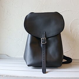 【新作】本革 リュックサック レディース レザー リュック 新品 旅行 通勤 通学　ブラック　本革 ハンドメイド6261の画像