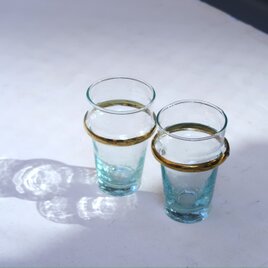 再生ガラスのグラスS-真鍮の画像