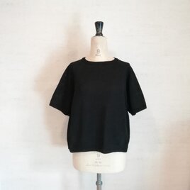 【再再販♡】冷感素材＆通気性◎コットン100％ギマ加工　ラグランポンチョプルオーバー（24112）ブラックの画像
