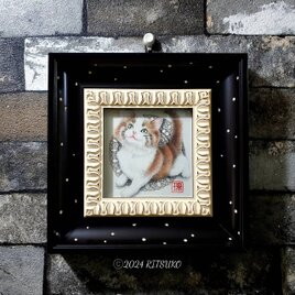 原画 肉筆 一点もの ボールペンアート ネコ 猫 ねこ 百貨店作家 人気 ボールペン画 絵画 | iichi  日々の暮らしを心地よくするハンドメイドやアンティークのマーケットプレイス