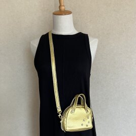 ミニミニショルダーバッグ(ゴールド)の画像