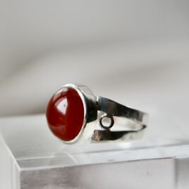 カーネリアン　silver　リングの画像