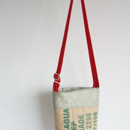 coffeebeans patchwork bucket bag（red belt）の画像