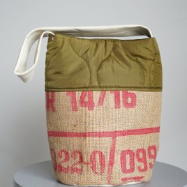 coffeebeans patchwork bucket bag（pink）の画像
