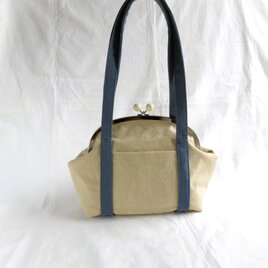 sale!  帆布のショルダー　がま口トート　　　ビンテージ