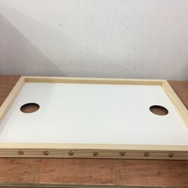 木製ケース︱アイリスオーヤマ猫用珪藻土マット対応︱NECOCOCHI NCC-45の画像