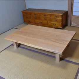 橅（ブナ）の座卓　セール品　現品1点のみの画像