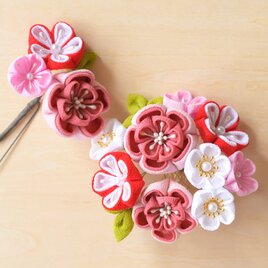 つまみ細工＊梅の画像