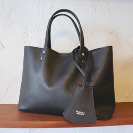 トートバッグ 内袋(黒)付き 内ポケット１箇所 キークロシェット付き 7231の画像