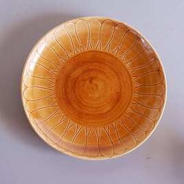 飴色ひまわり皿 02.01.PLの画像
