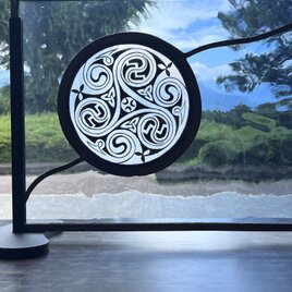 絵付けステンドグラス　悠久の時の画像